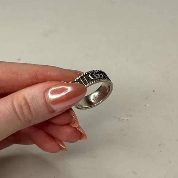 Gucci Sterling Silver GG Marmont Band - Picture 6 of 8